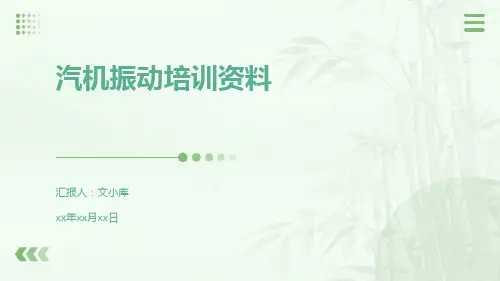 汽机振动培训资料