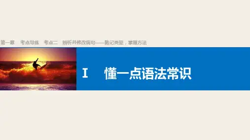 高考语文《辨析并修改病句》专题复习 (1)