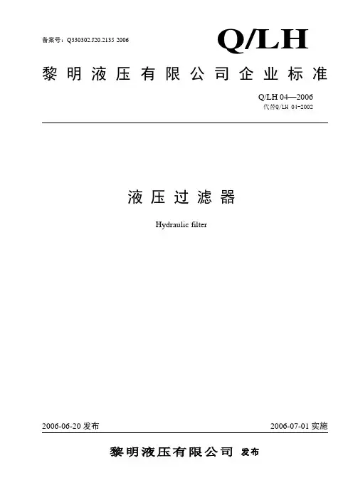 Q-LH_04液压过滤器
