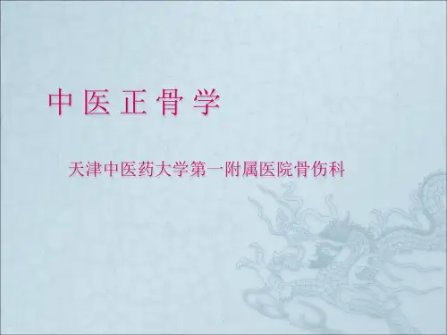 中医正骨学ppt课件