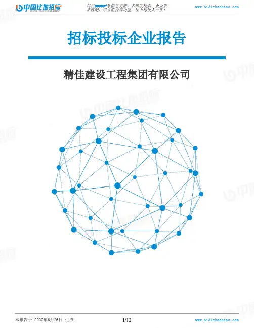 精佳建设工程集团有限公司-招投标数据分析报告