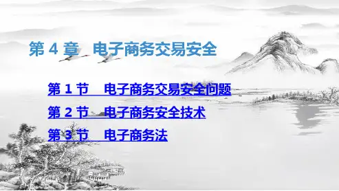 第4章  电子商务交易安全ppt课件
