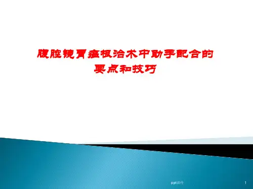 腹腔镜胃癌根治术中助手配合的技巧  ppt课件