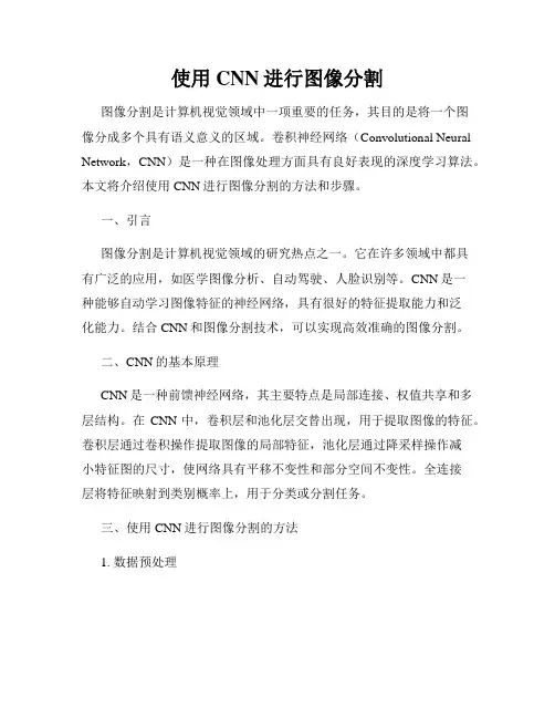 使用CNN进行图像分割