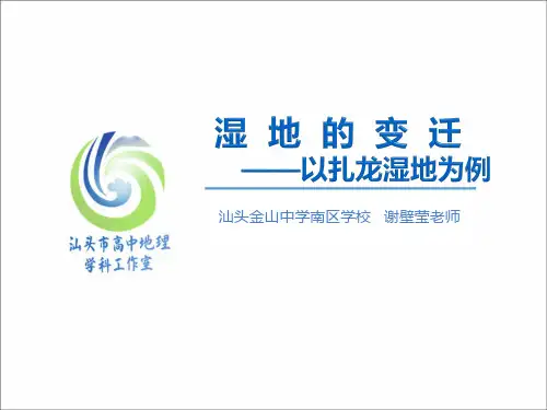 2020年高考专题复习地理湿地的变迁课件(共21张PPT)
