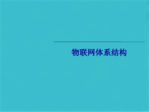 物联网体系结构(共74张PPT)