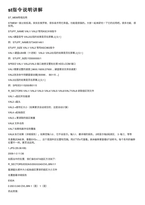 st指令说明讲解