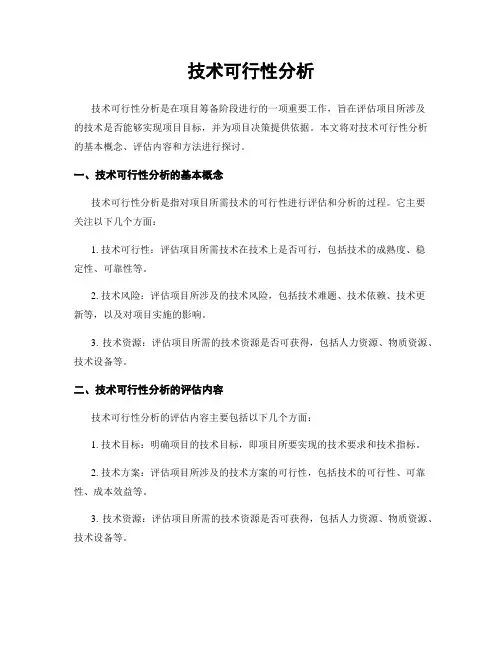 技术可行性分析