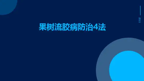 果树流胶病防治4法