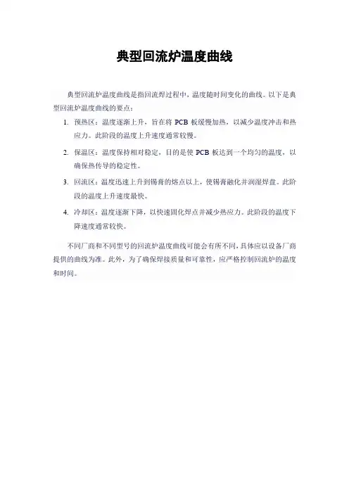 典型回流炉温度曲线