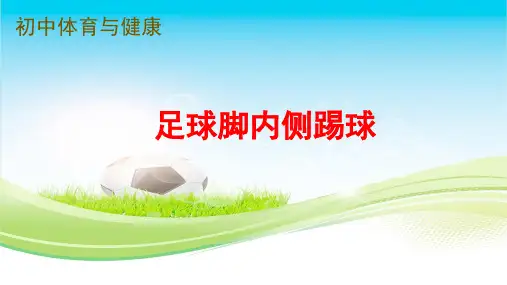 初中体育与健康《足球脚内侧踢球》