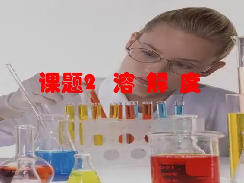 九年级化学人教版下册第九单元 课题2 溶解度  课件
