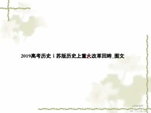 2019高考历史ⅰ苏版历史上重大改革回眸_图文