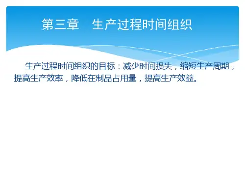 第三章生产过程时间组织