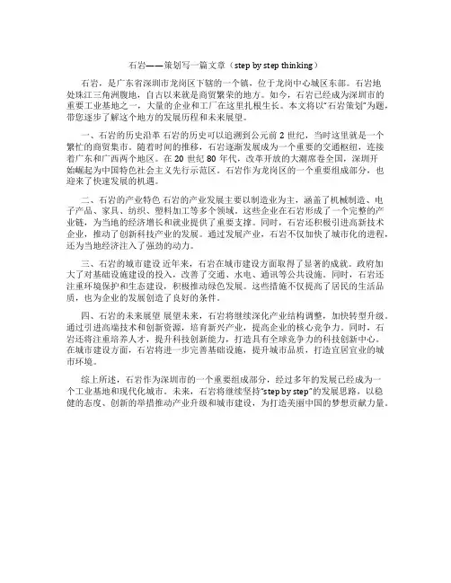 石岩 策划