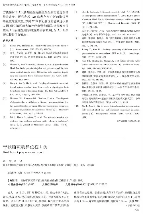 带状脑灰质异位症1例