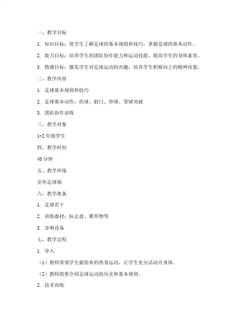 顶岗支教体育教案模板范文