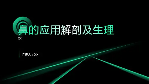 鼻的应用解剖及生理