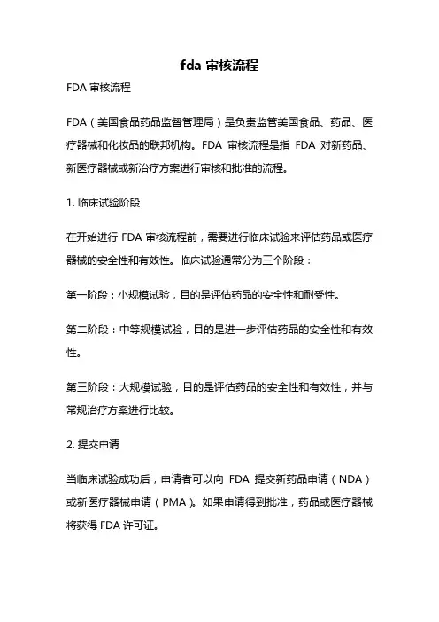 fda审核流程