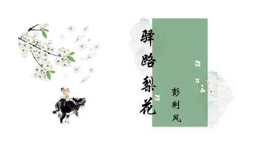 第15课《驿路梨花》课件(共22张PPT)统编版语文七年级下册