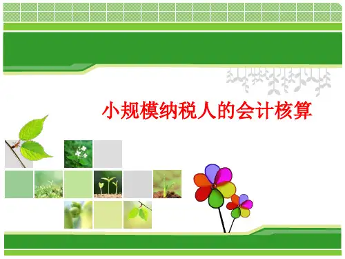 小规模纳税人增值税的会计核算