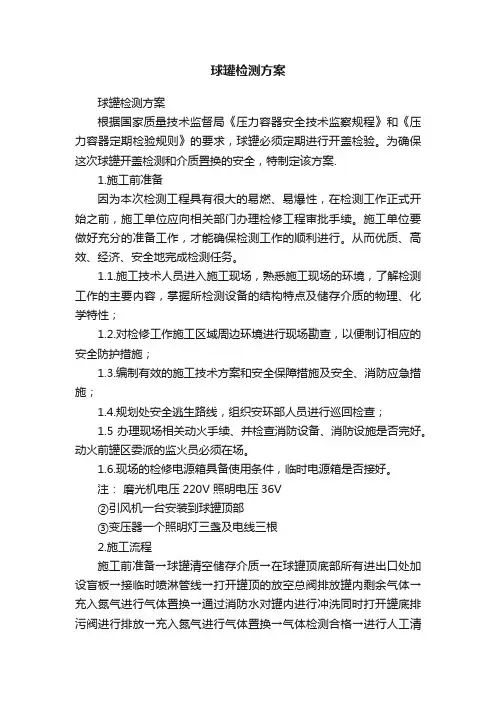 球罐检测方案