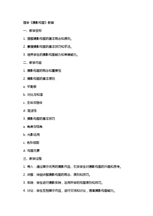 [理学]《摄影构图》教案