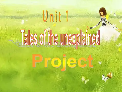 牛津译林版高一英语模块2Unit1project72PPT