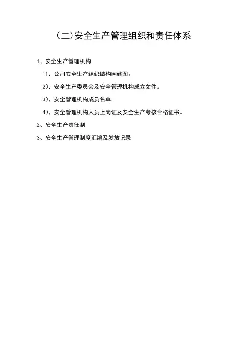 企业安全生产管理机构网络图及安全科