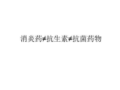 消炎药、抗生素、抗菌药
