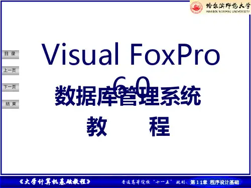 Visual FoxPro 6.0程序设计基础教材版