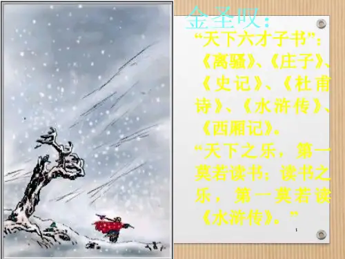 林冲风雪山神庙人物形象分析PowerPoint演示文稿