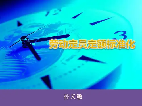 劳动定额定员标准化1(孙义敏)