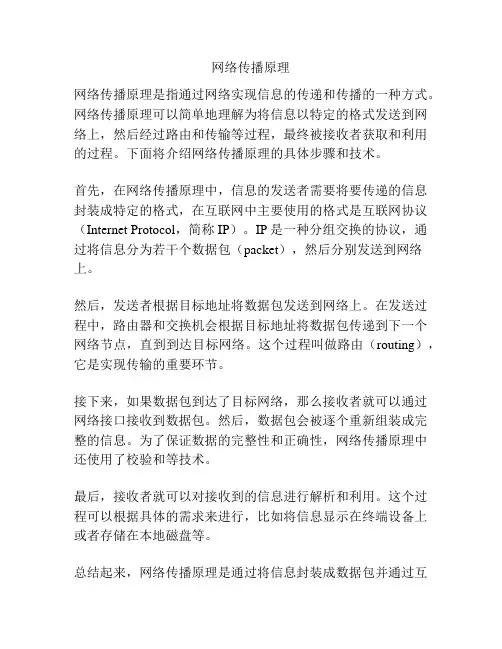 网络传播原理