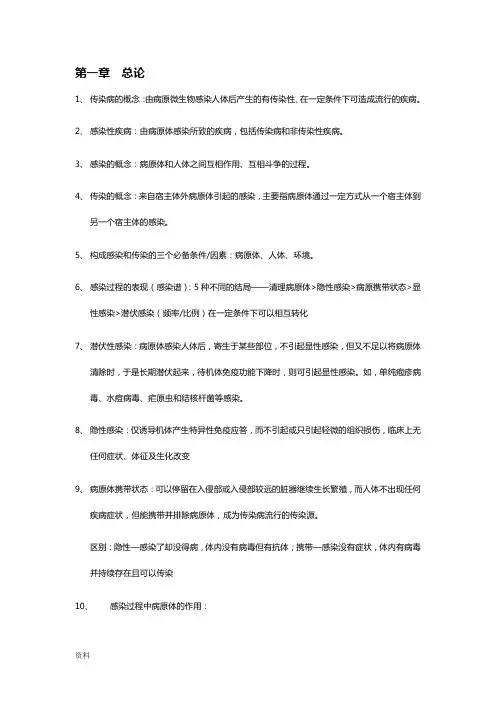 传染病重点笔记