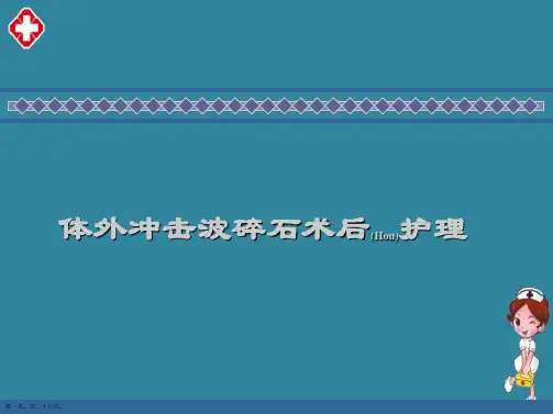 体外冲击波碎石术后护理措施ppt