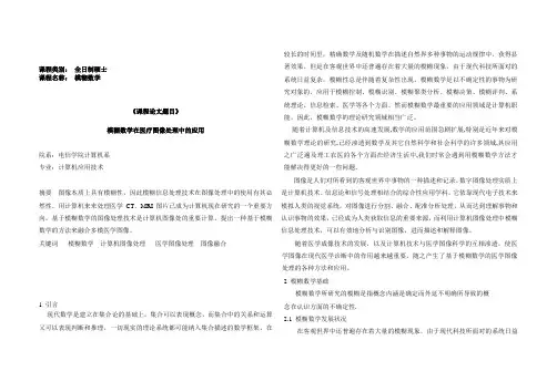 模糊数学论文