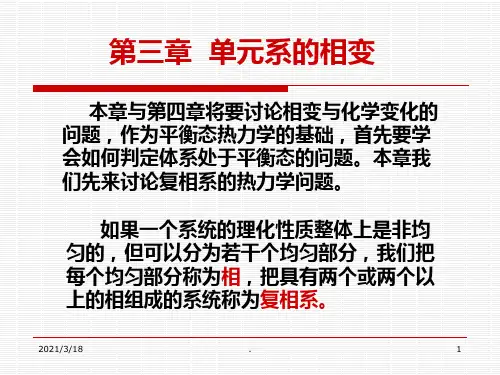 第三章-单元系的相变PPT课件