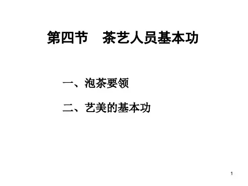 中国茶艺-礼仪ppt课件