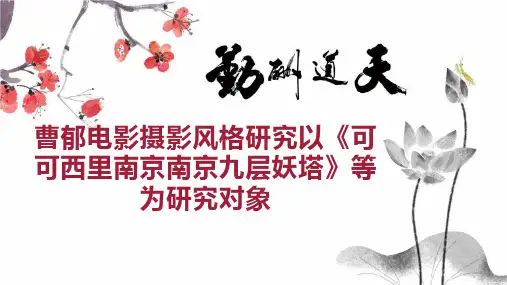 曹郁电影摄影风格研究以《可可西里南京南京九层妖塔》等为研究对象