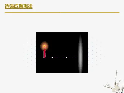 凸透镜成像规律光路图