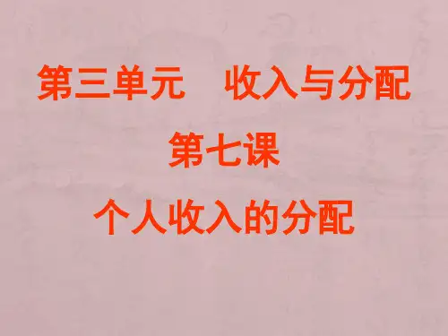 经济生活第七课课件
