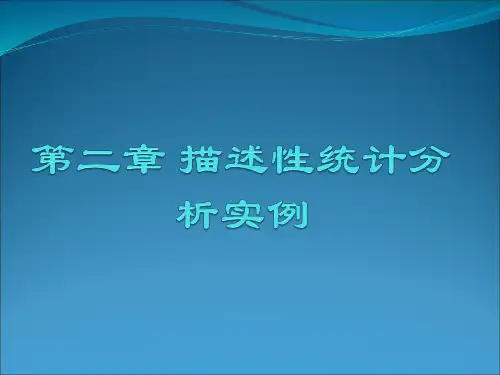 描述性统计