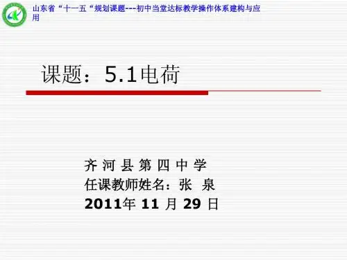 5.1电荷张泉 人教版八年级物理课件