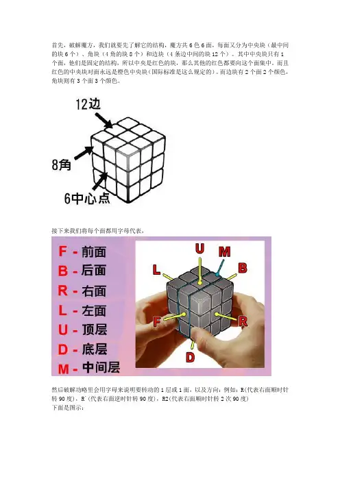 只要7步,将魔方任何6面还原