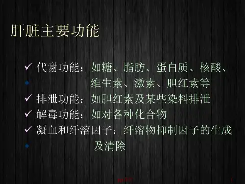 肝功能指标解读-ppt课件