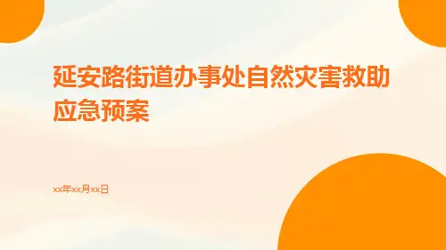 延安路街道办事处自然灾害救助应急预案