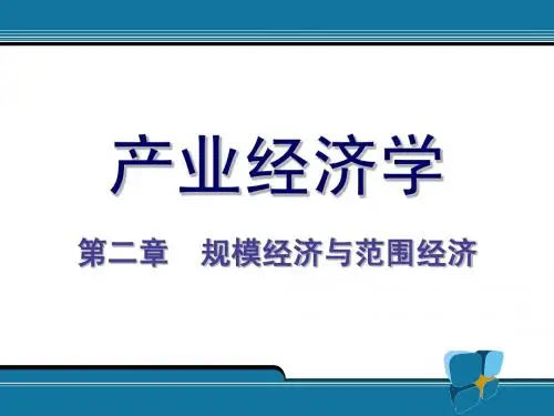 2.规模经济与范围经济