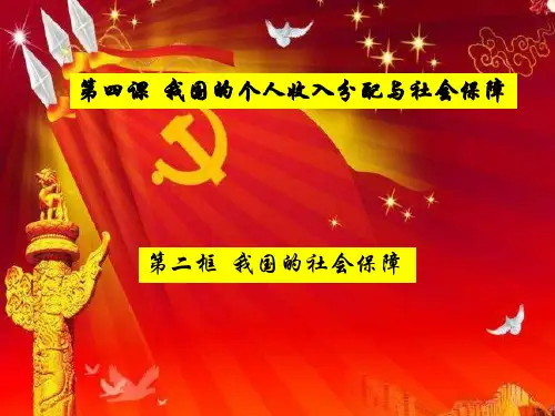 我国的社会保障课件-高中政治统编版必修二经济与社会(1)