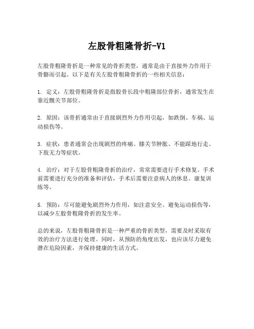 左股骨粗隆骨折-V1